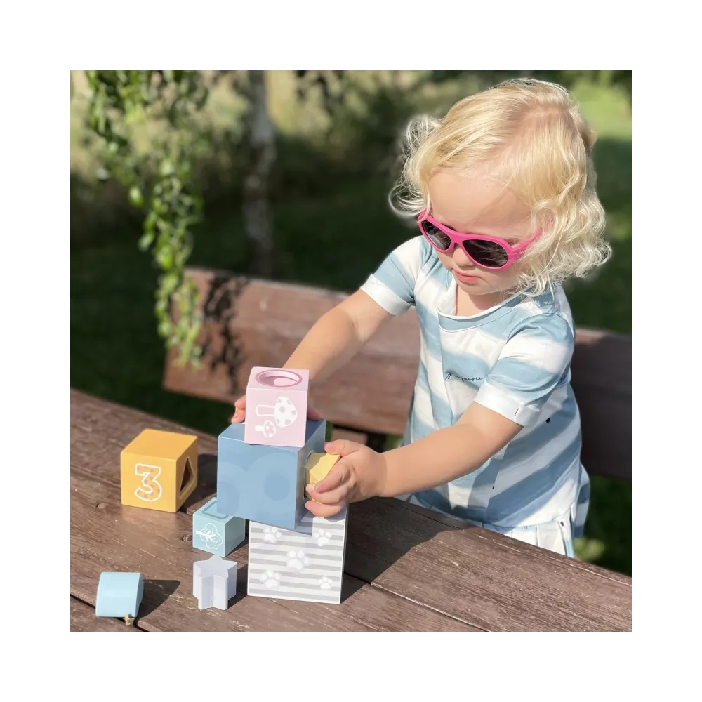 VIGA PolarB Piramidka Układanka edukacyjna Sorter Kostki Klocki
