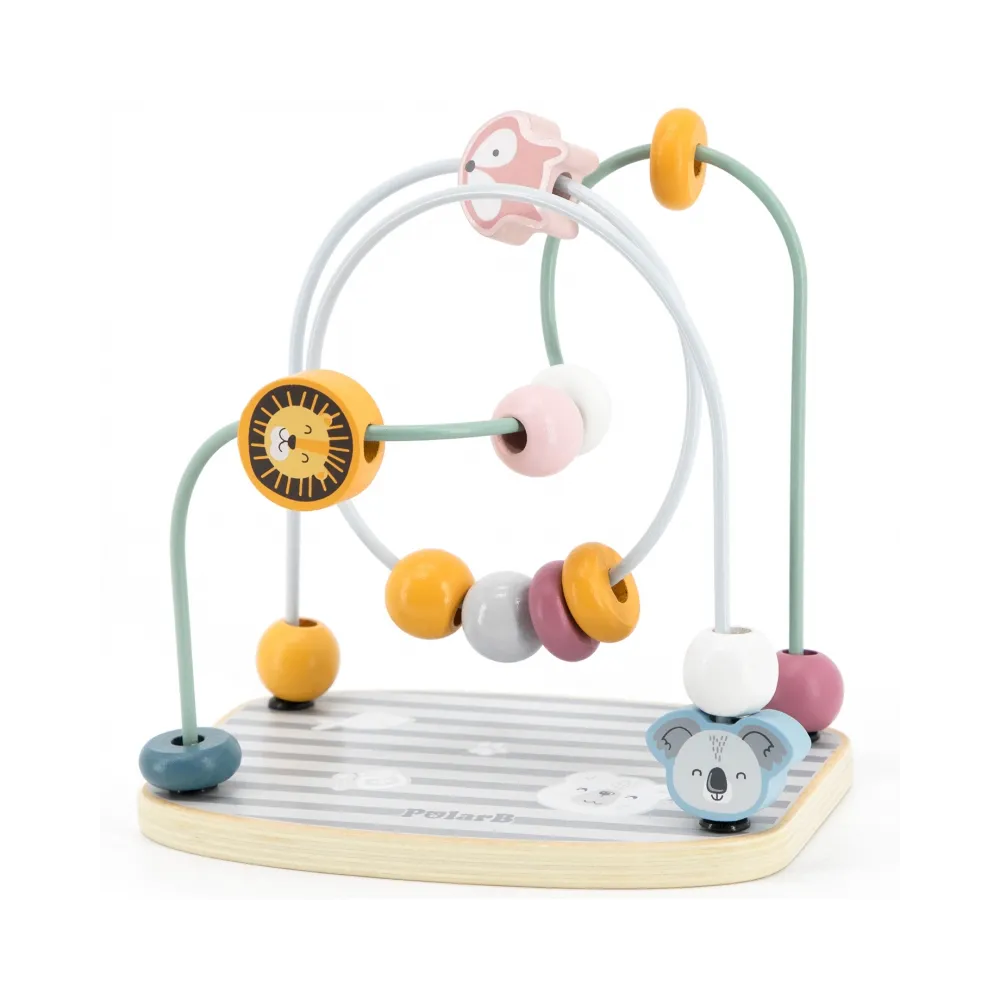 VIGA PolarB Drewniany Labirynt Przeplatanka Edukacyjna Montessori