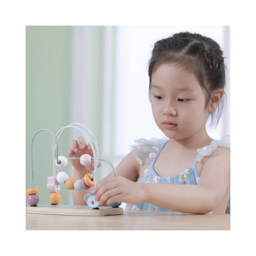 VIGA PolarB Drewniany Labirynt Przeplatanka Edukacyjna Montessori