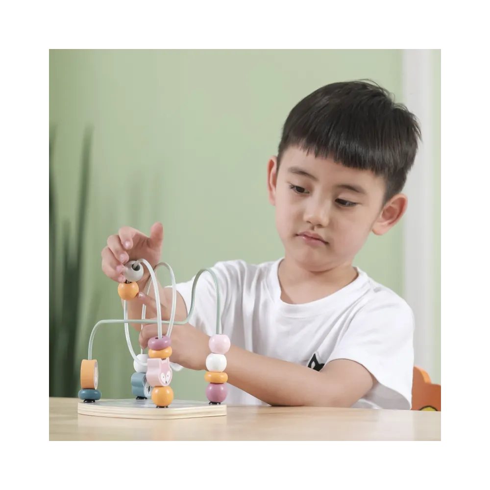 VIGA PolarB Drewniany Labirynt Przeplatanka Edukacyjna Montessori