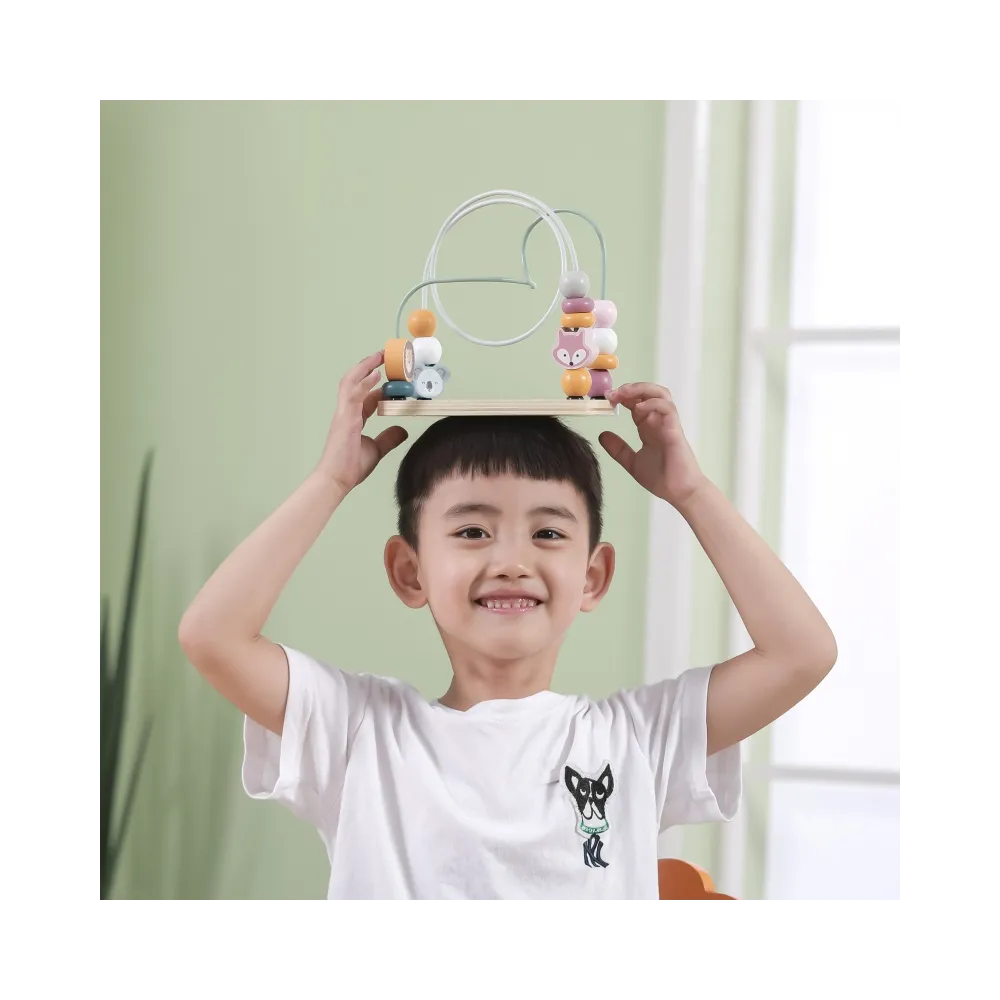 VIGA PolarB Drewniany Labirynt Przeplatanka Edukacyjna Montessori