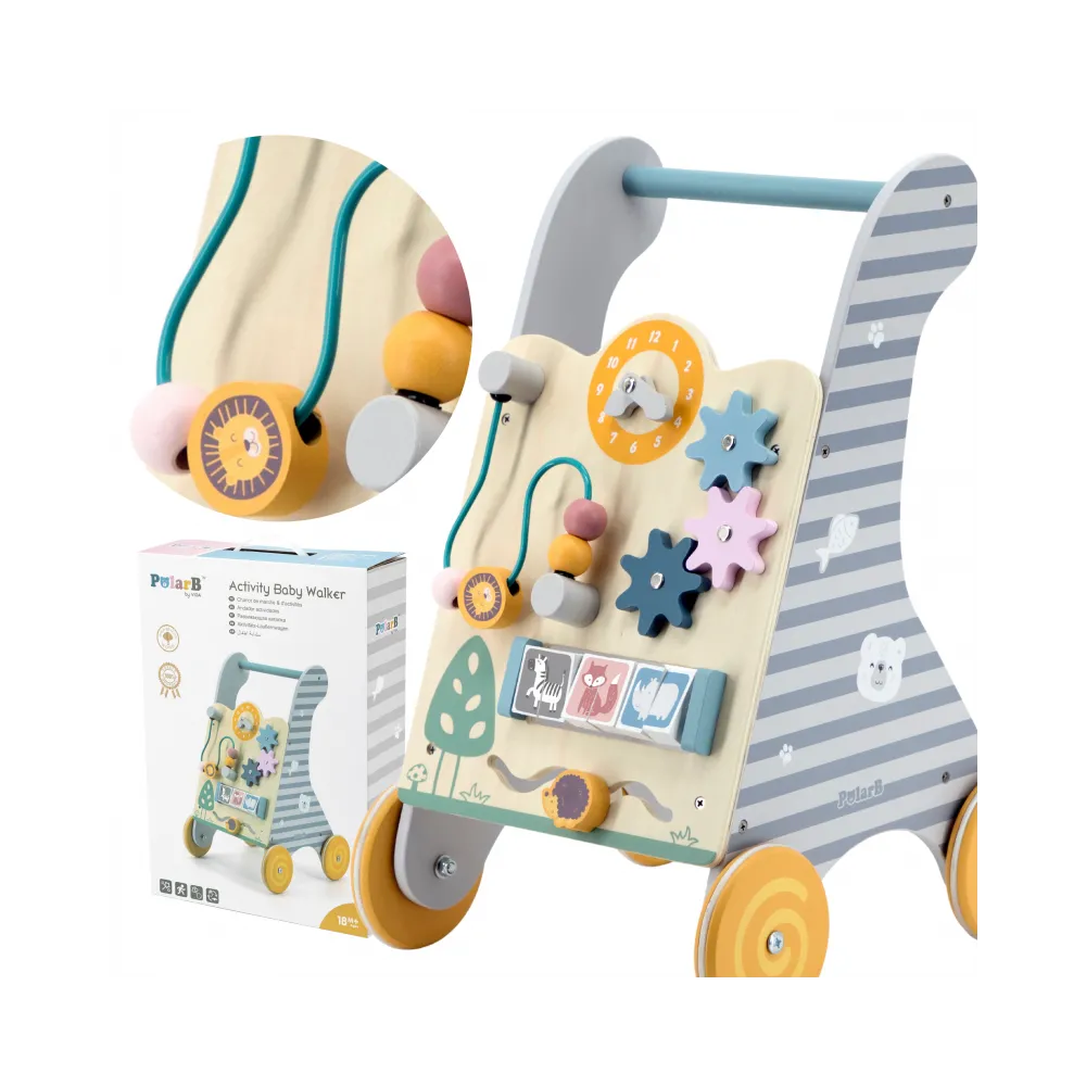 VIGA Drewniany Pchacz Edukacyjny dla dzieci