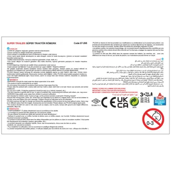 WOOPIE Przyczepka SUPER TRAILER Czerwona 35 kg