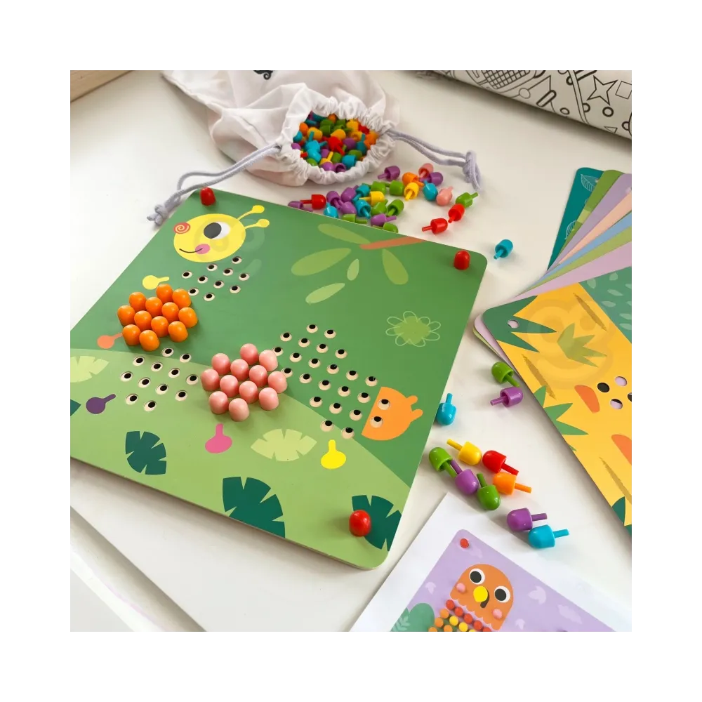 TOOKY TOY Układanka z Pinezkami Kołki Wpinaczka