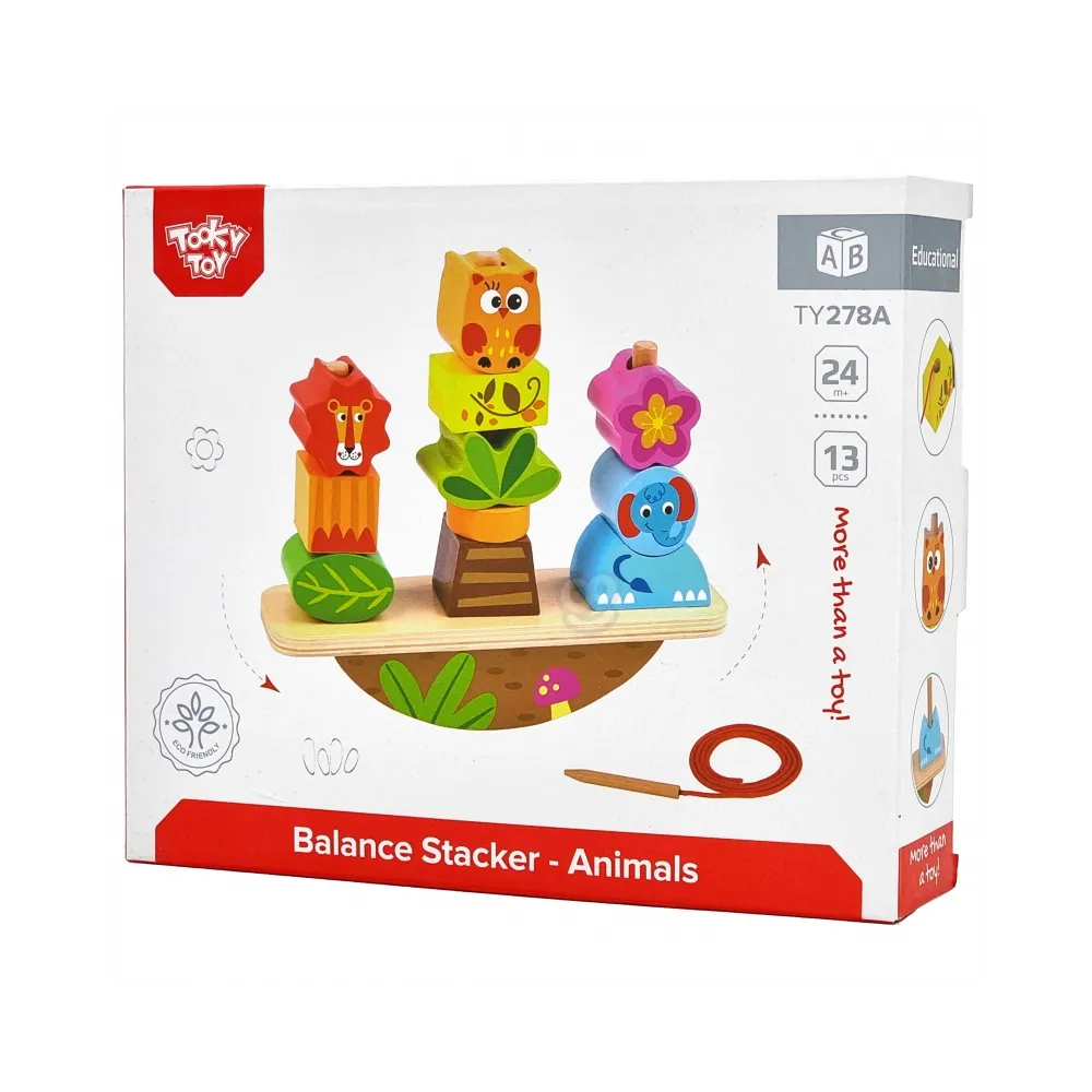 TOOKY TOY Układanka Balansująca Zwierzęta