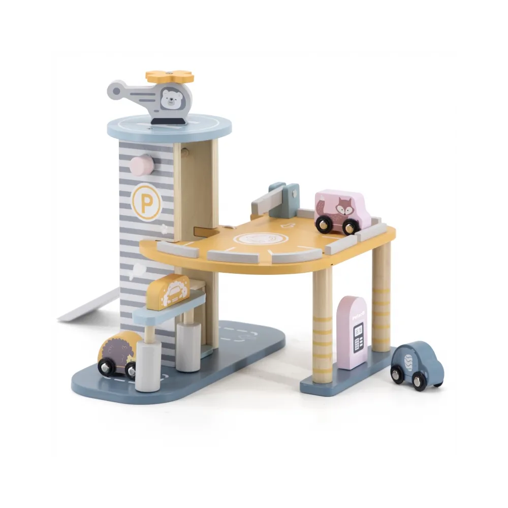 VIGA PolarB Parking Garaż z Helikopterem i samochodzikami