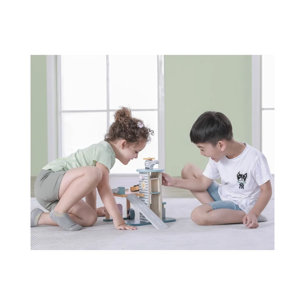 VIGA PolarB Parking Garaż z Helikopterem i samochodzikami