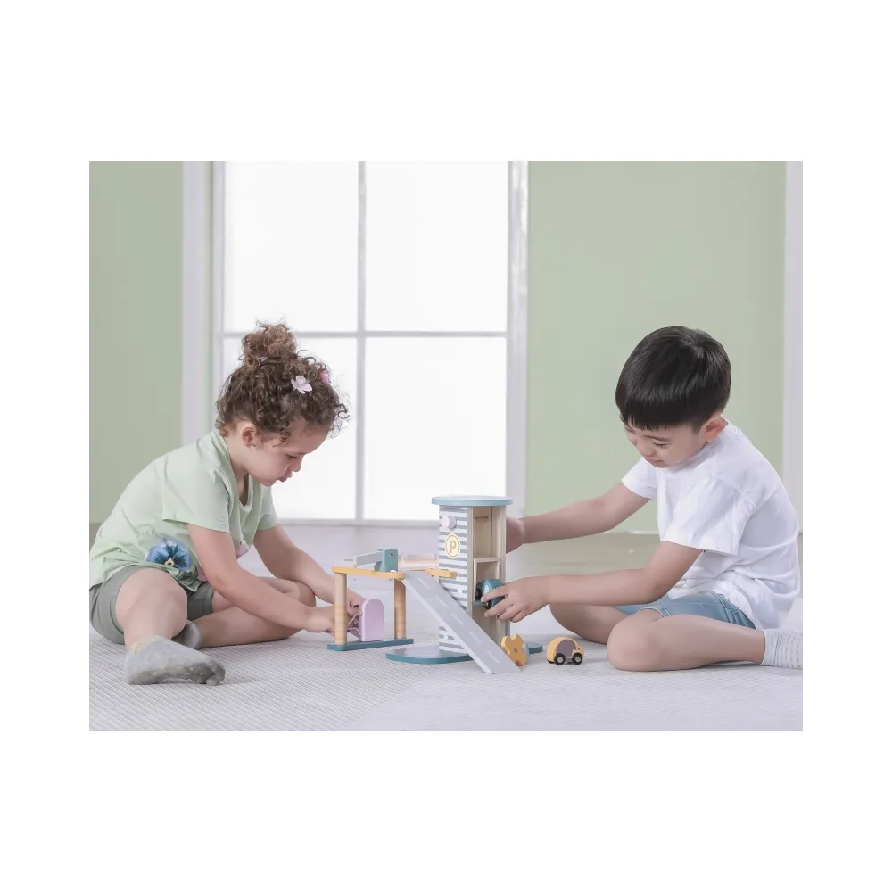 VIGA PolarB Parking Garaż z Helikopterem i samochodzikami