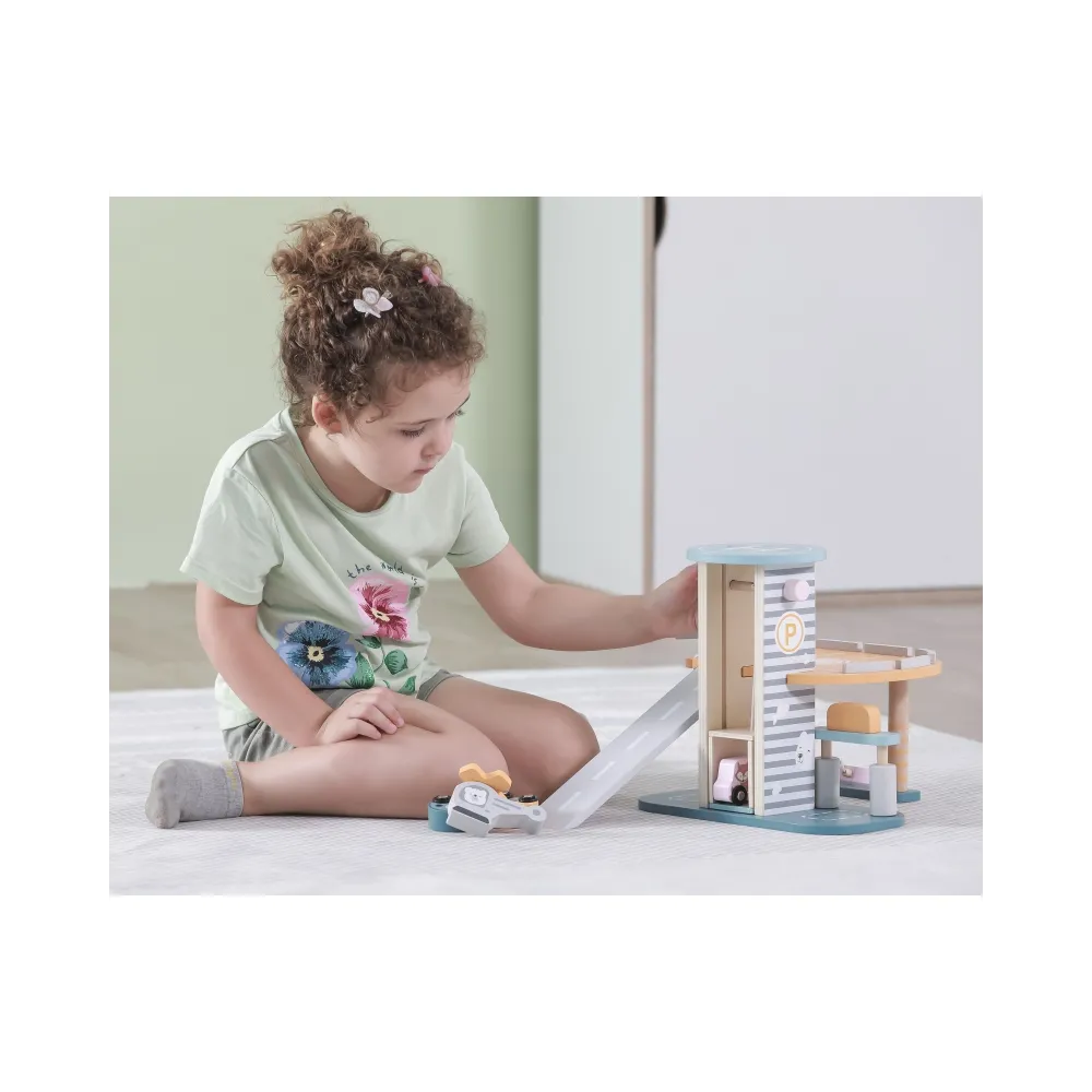 VIGA PolarB Parking Garaż z Helikopterem i samochodzikami