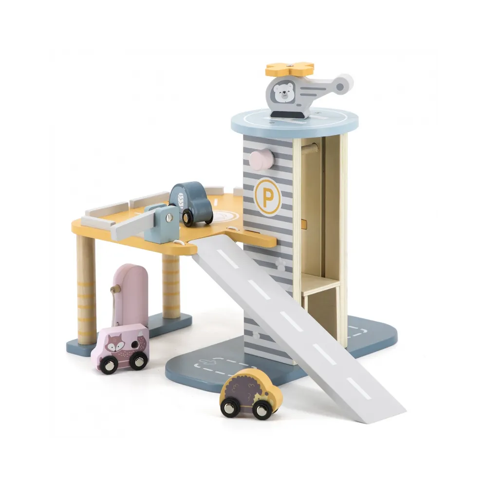 VIGA PolarB Parking Garaż z Helikopterem i samochodzikami