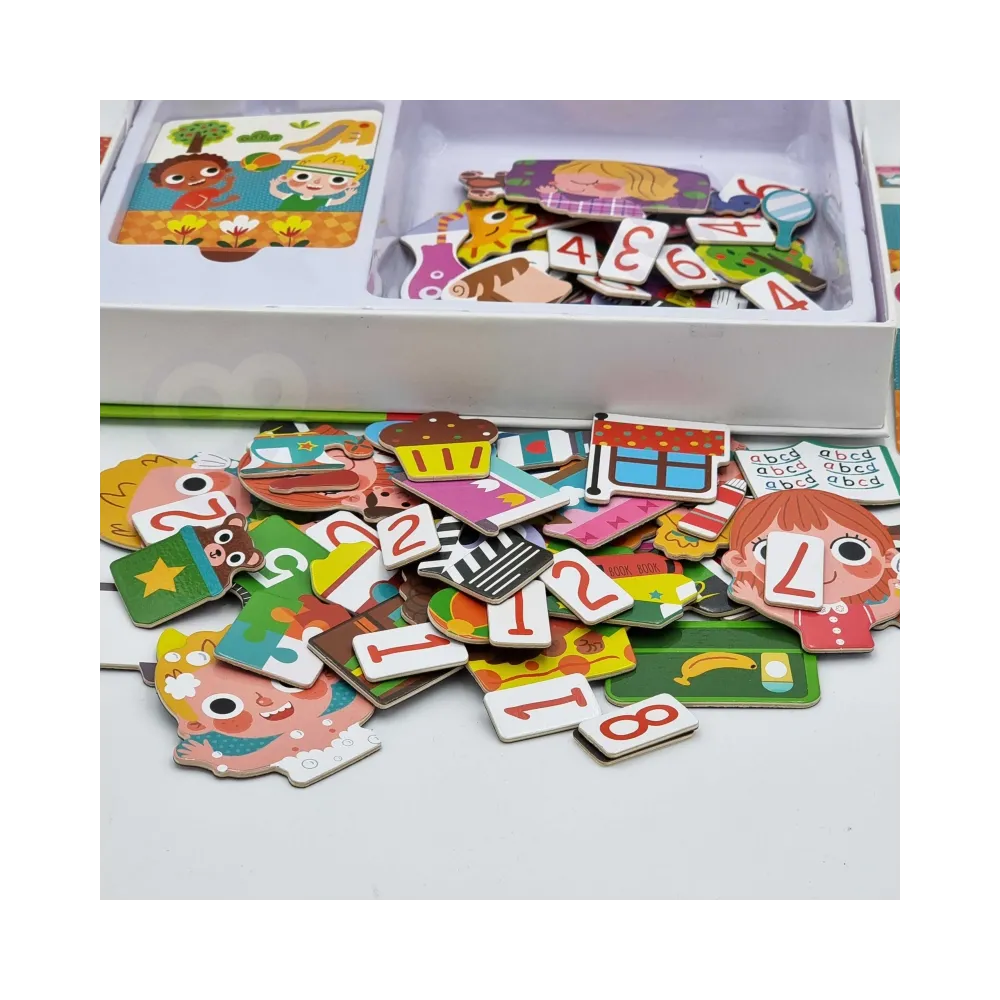 TOOKY TOY Puzzle Drewniane Pudełko Magnetyczne