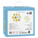 TOOKY TOY Edukacyjne Puzzle Układanka Montessori Nauka Liczenia