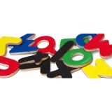 VIGA Drewniane Magnetyczne literki Magnes Uczymy się Pisać