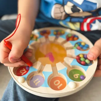 VIGA Drewniana Gra Magnetyczna Zegar Labirynt Magnetyczny