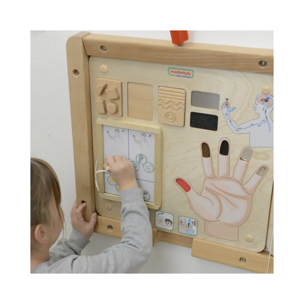 MASTERKIDZ Tablica Edukacyjna Zmysł Dotyku Montessori