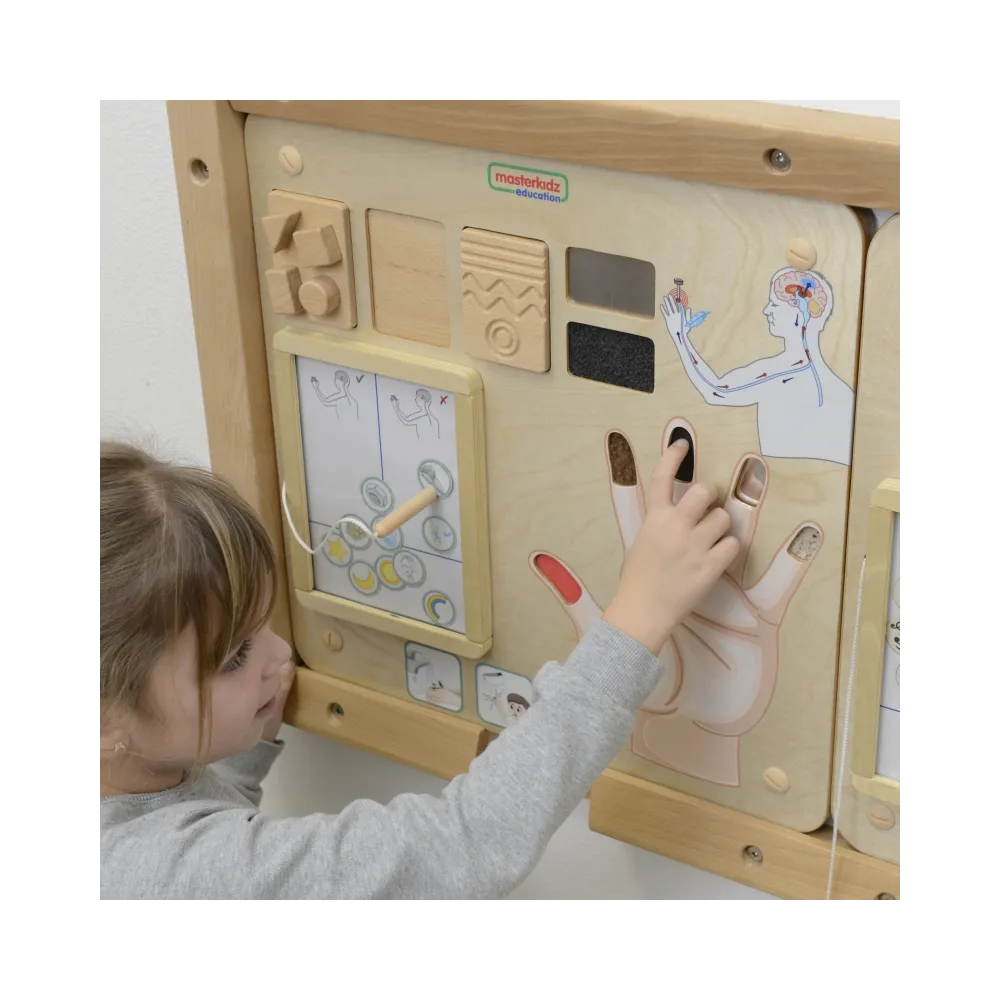 MASTERKIDZ Tablica Edukacyjna Zmysł Dotyku Montessori