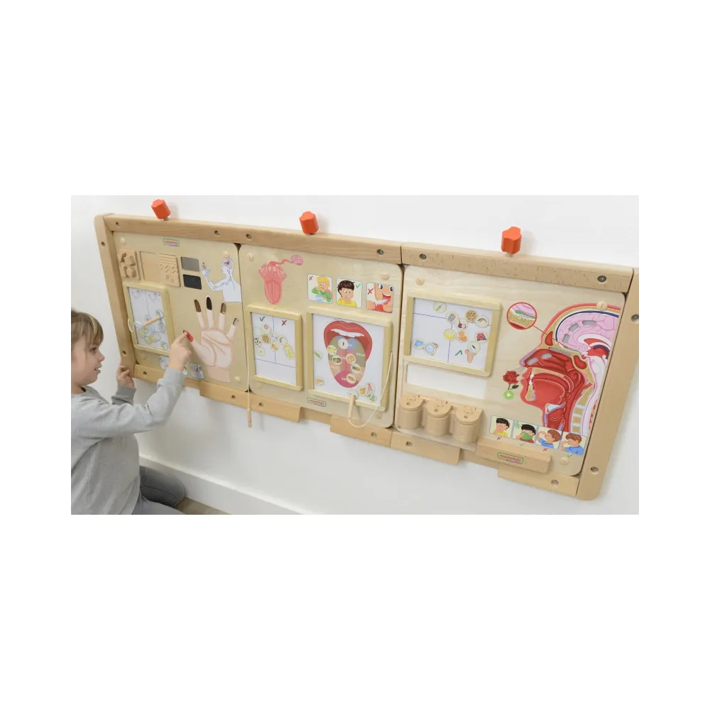 MASTERKIDZ Tablica Edukacyjna Zmysł Dotyku Montessori