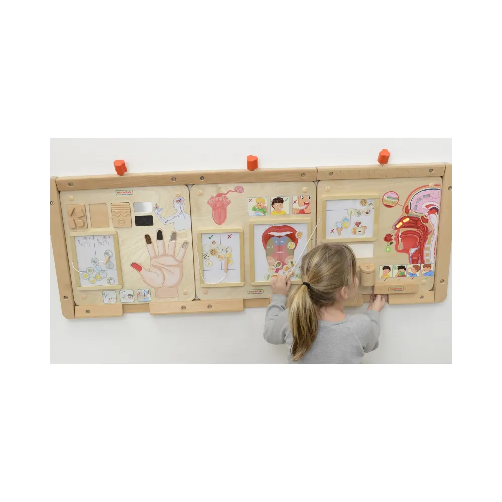 MASTERKIDZ Tablica Edukacyjna Zmysł Dotyku Montessori