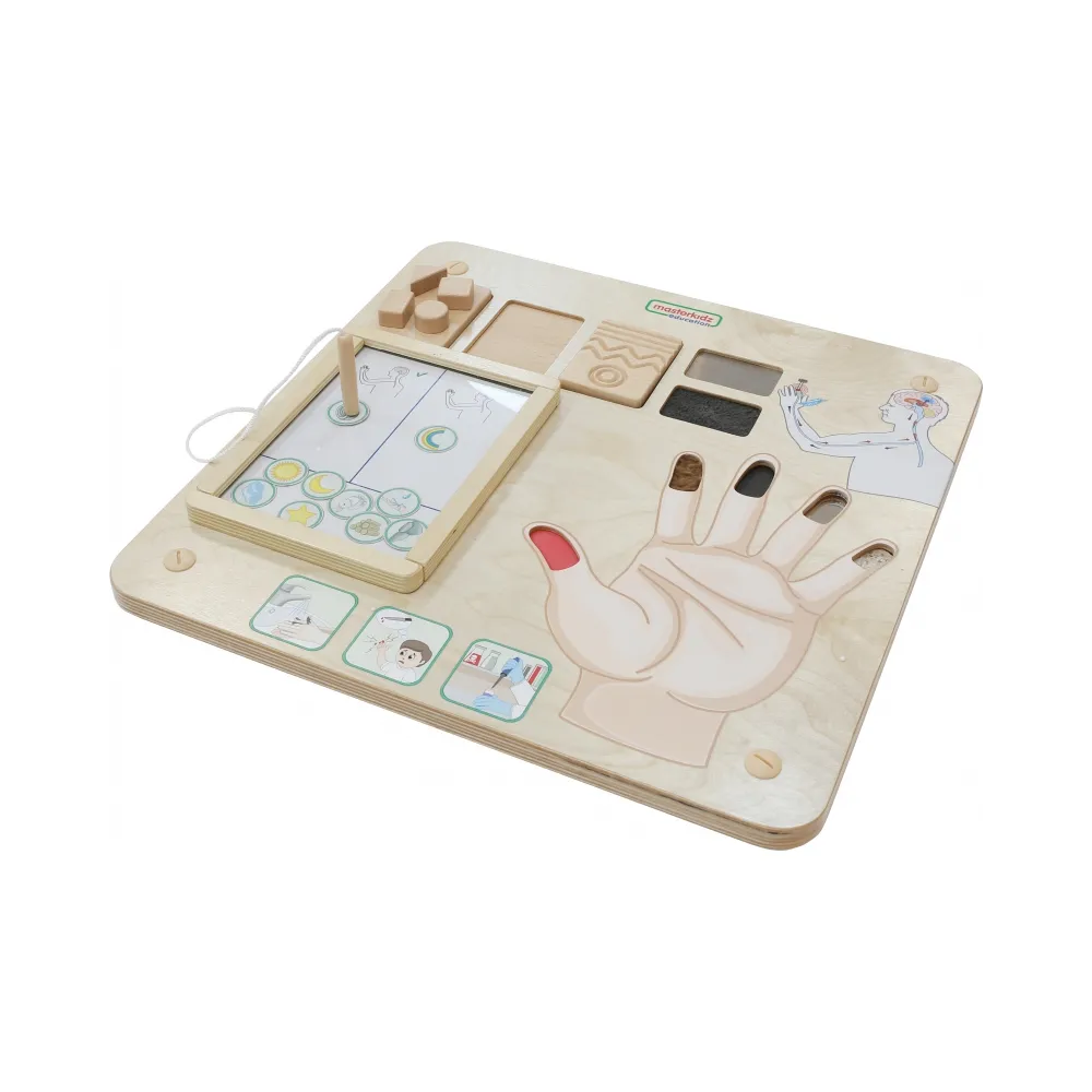 MASTERKIDZ Tablica Edukacyjna Zmysł Dotyku Montessori