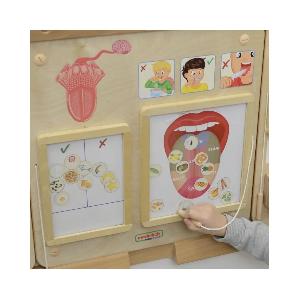 MASTERKIDZ Tablica Edukacyjna Zmysł Smaku Montessori