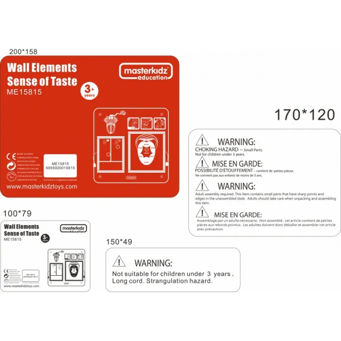 Tablica dla dzieci do nauki o różnych smakach i higienie