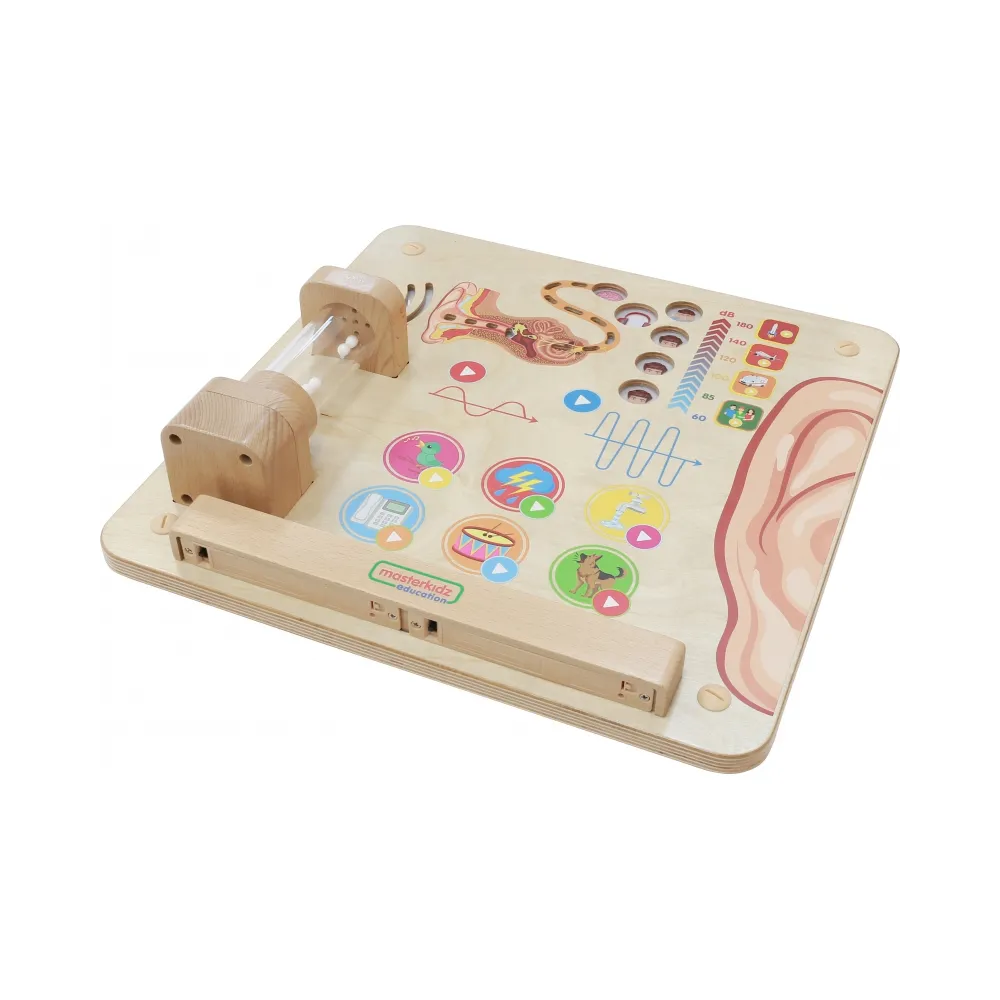 MASTERKIDZ Tablica Edukacyjna Zmysł Słuchu Montessori