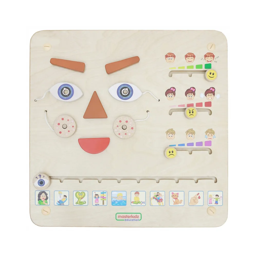 MASTERKIDZ Tablica Edukacyjna Jak Się Czujesz? Nauka Emocji Montessori