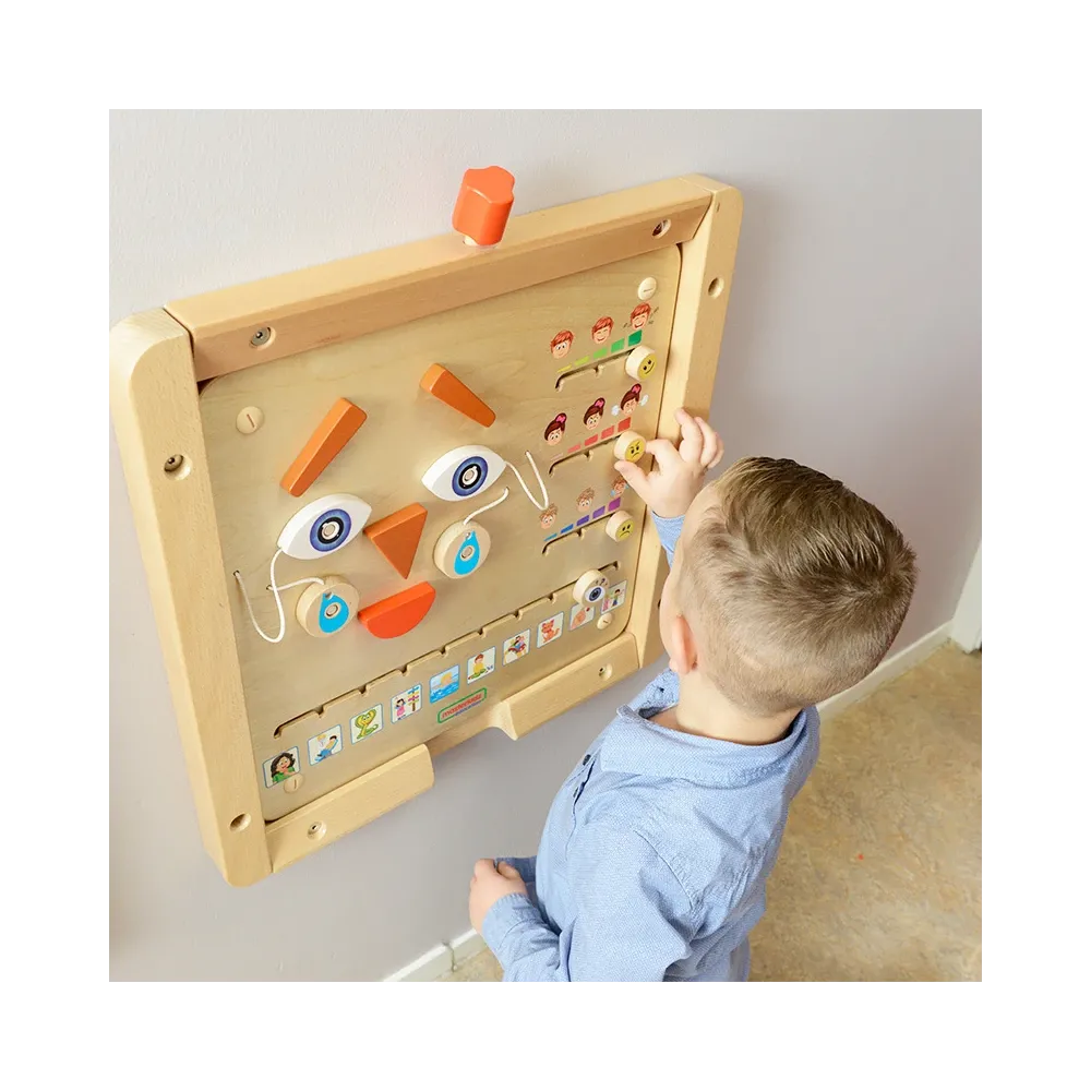 MASTERKIDZ Tablica Edukacyjna Jak Się Czujesz? Nauka Emocji Montessori