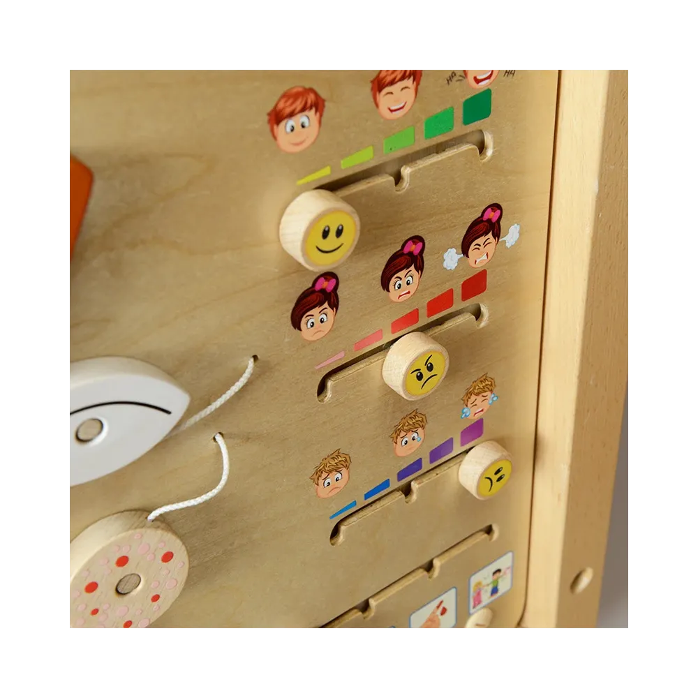 MASTERKIDZ Tablica Edukacyjna Jak Się Czujesz? Nauka Emocji Montessori