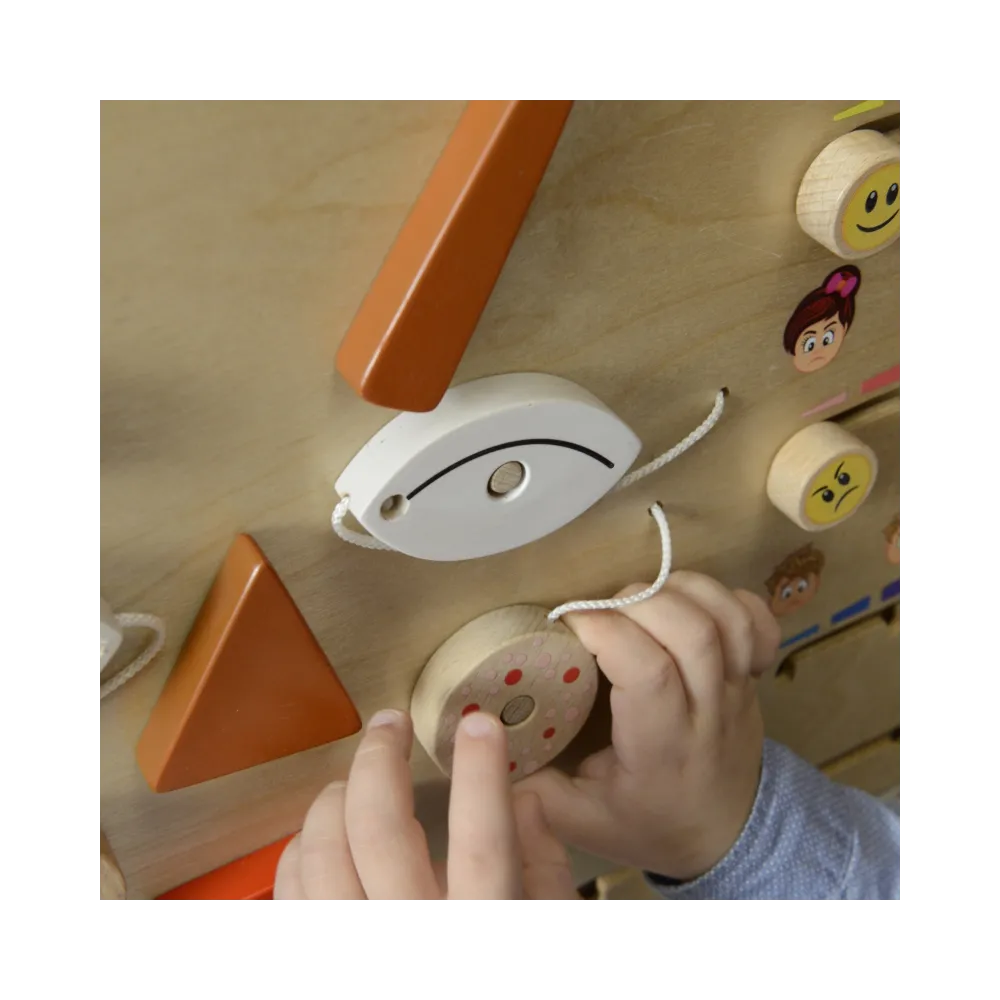 MASTERKIDZ Tablica Edukacyjna Jak Się Czujesz? Nauka Emocji Montessori