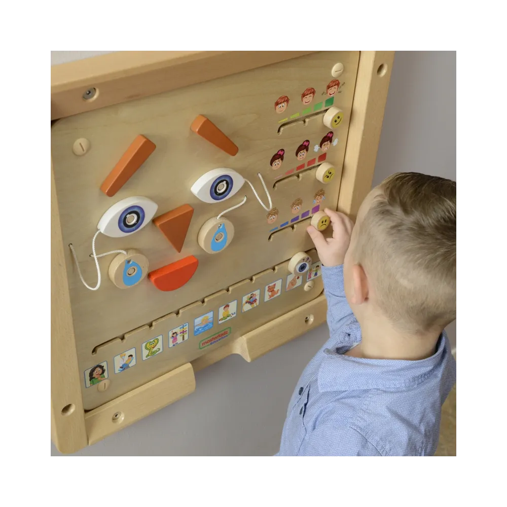 MASTERKIDZ Tablica Edukacyjna Jak Się Czujesz? Nauka Emocji Montessori
