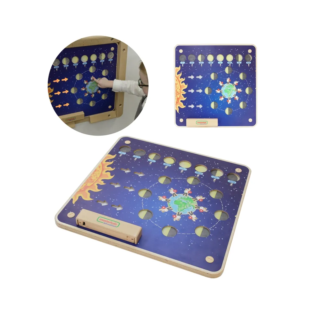 MASTERKIDZ Tablica Edukacyjna Fazy Księżyca Montessori