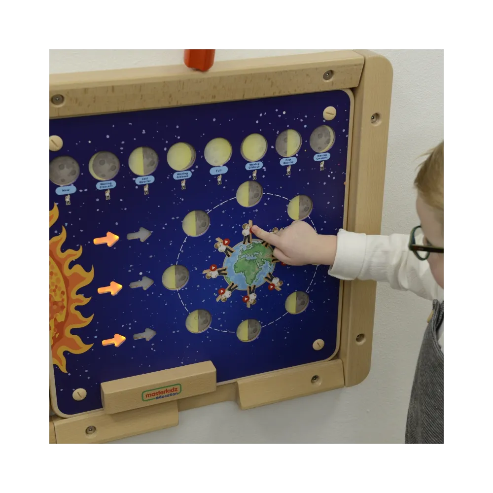 MASTERKIDZ Tablica Edukacyjna Fazy Księżyca Montessori