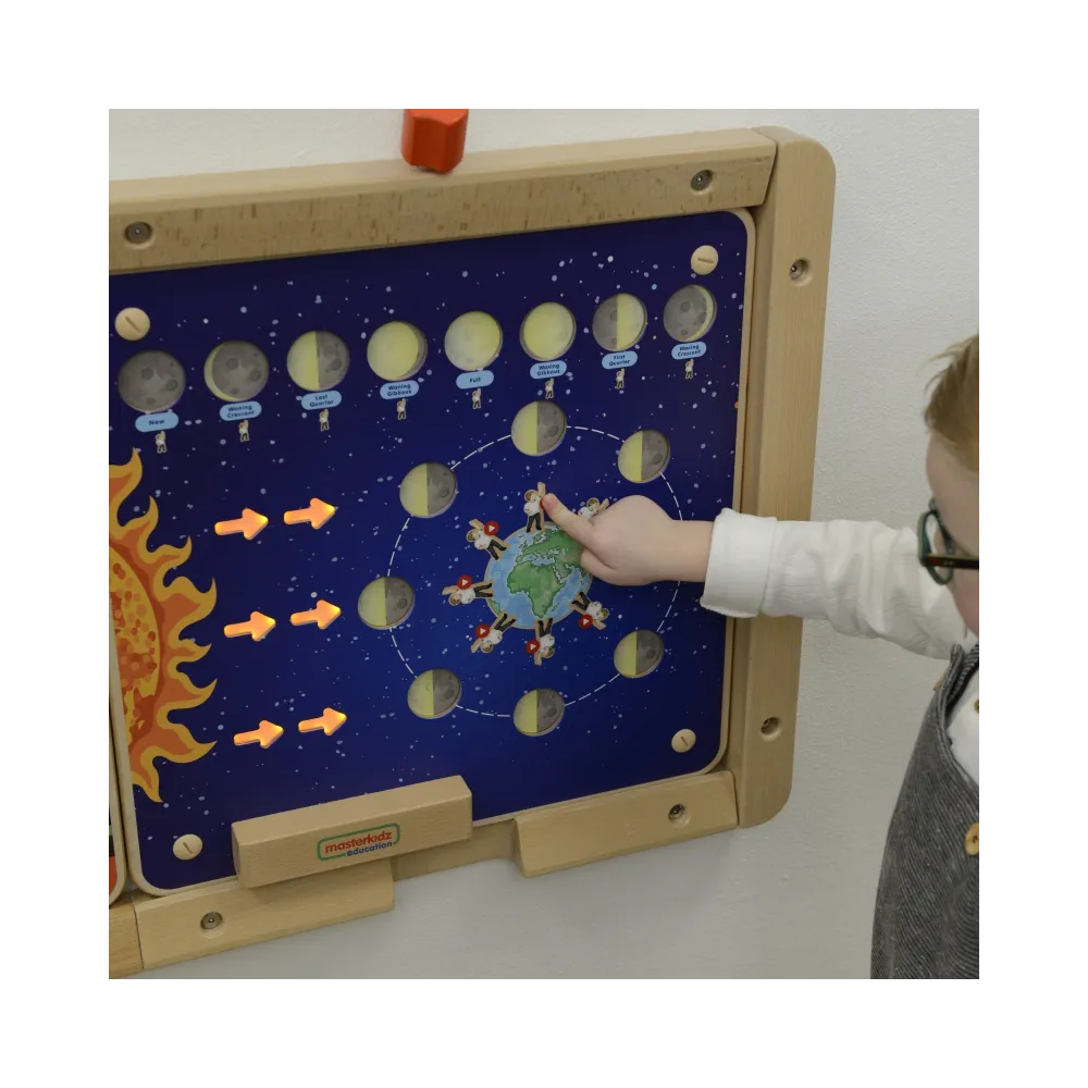 MASTERKIDZ Tablica Edukacyjna Fazy Księżyca Montessori