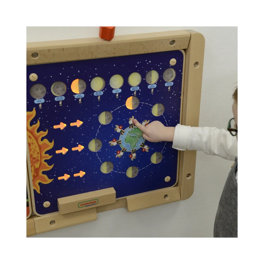 MASTERKIDZ Tablica Edukacyjna Fazy Księżyca Montessori