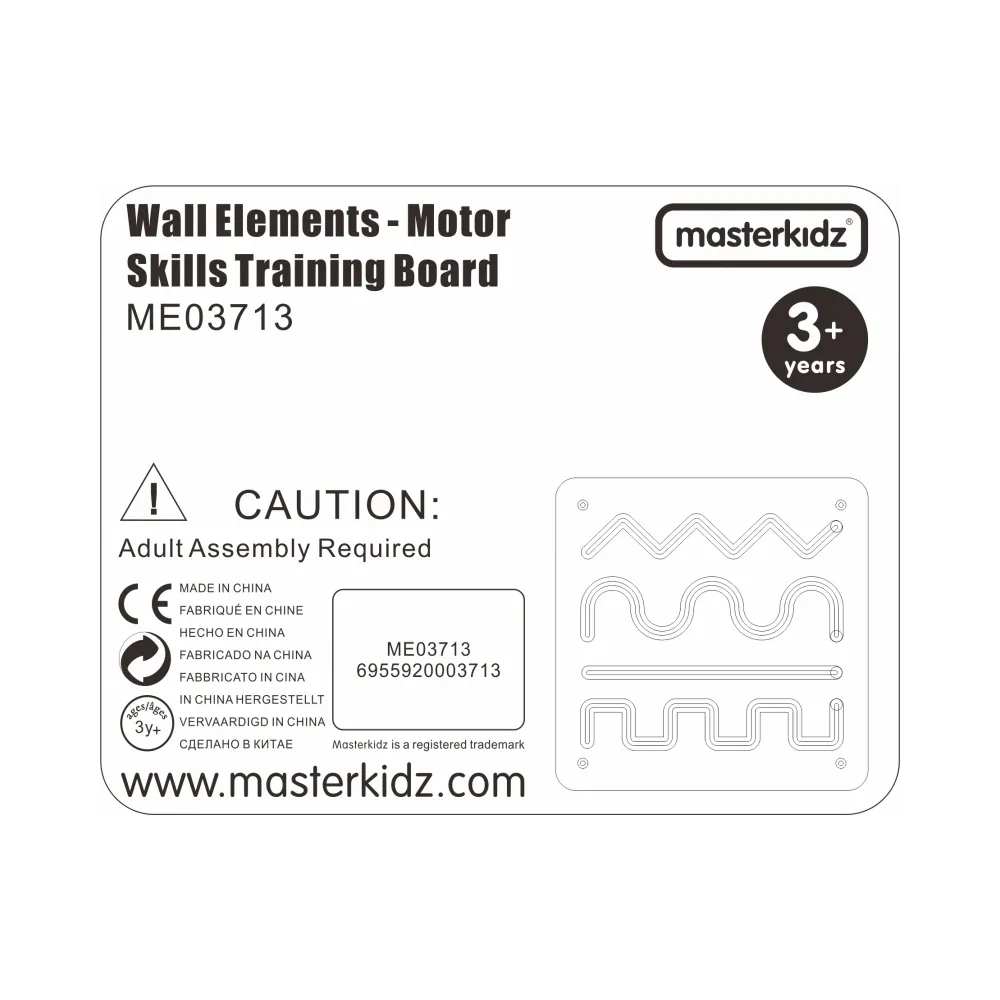 MASTERKIDZ Tablica Przesuwna Mała Motoryka Montessori