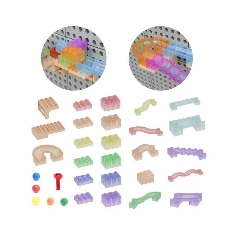 MASTERKIDZ Zestaw Konstrukcyjny Tor dla Piłek Tablica STEM 120elementów