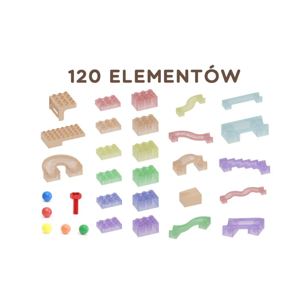 MASTERKIDZ Zestaw Konstrukcyjny Tor dla Piłek Tablica STEM 120elementów