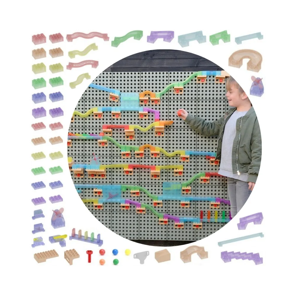 MASTERKIDZ Zestaw Konstrukcyjny Tor dla Piłek Tablica STEM 440elementów