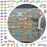 MASTERKIDZ Zestaw Konstrukcyjny Tor dla Piłek Tablica STEM 440elementów