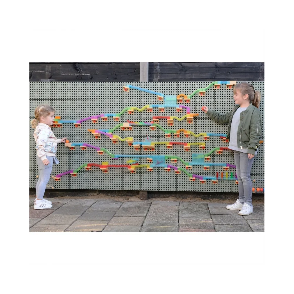 MASTERKIDZ Zestaw Konstrukcyjny Tor dla Piłek Tablica STEM 440elementów