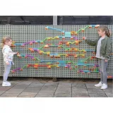 MASTERKIDZ Zestaw Konstrukcyjny Tor dla Piłek Tablica STEM 440elementów