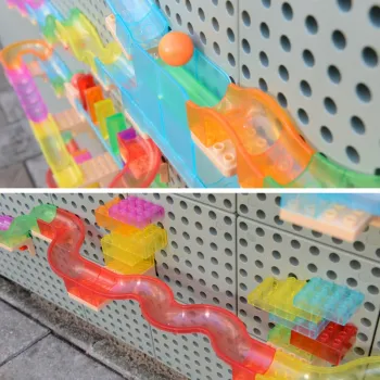 MASTERKIDZ Zestaw Konstrukcyjny Tor dla Piłek Tablica STEM 440elementów