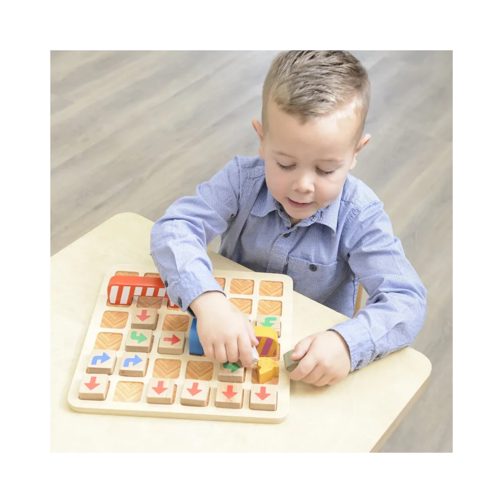 MASTERKIDZ Wczesna Nauka Programowania Gra Logiczna Znajdź Droga do Sera!