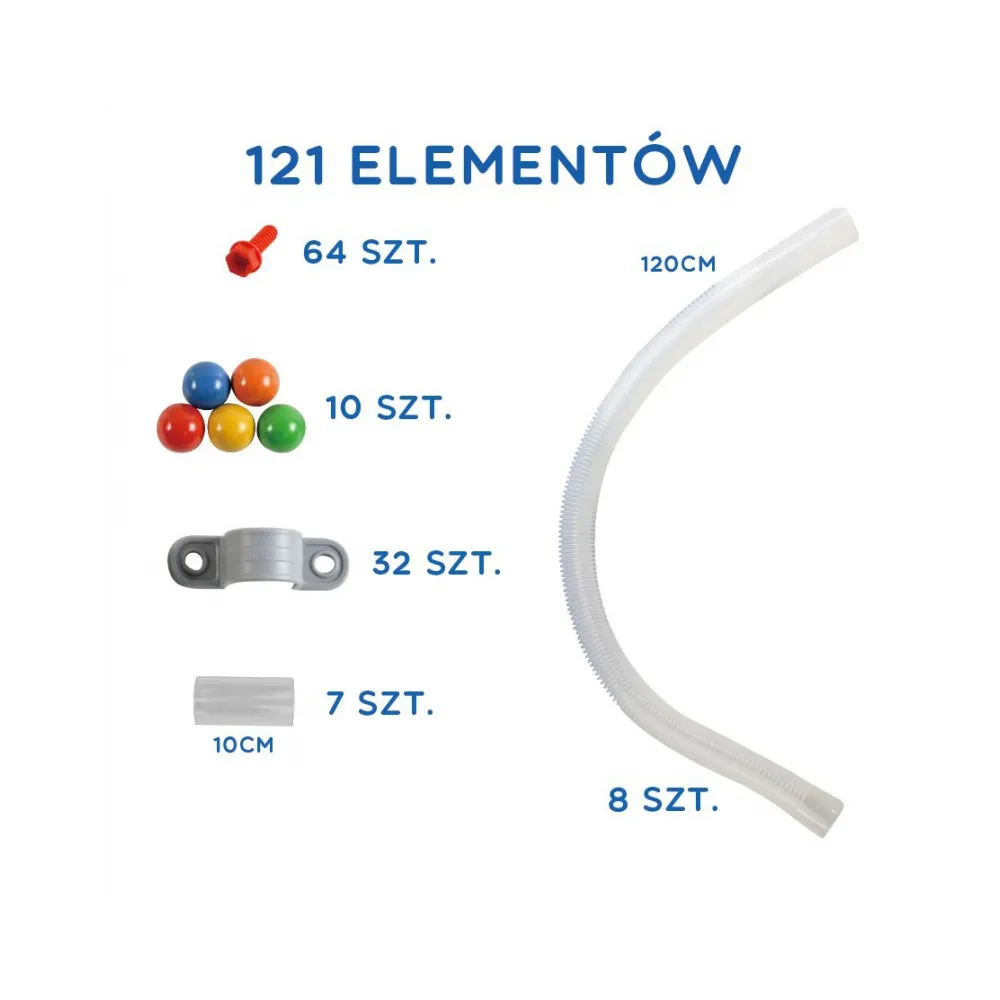 MASTERKIDZ System Rur Do Tablicy STEM 121 elementów