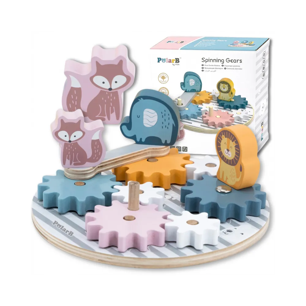 VIGA PolarB Drewniane Koła Zębate ze zwierzątkami