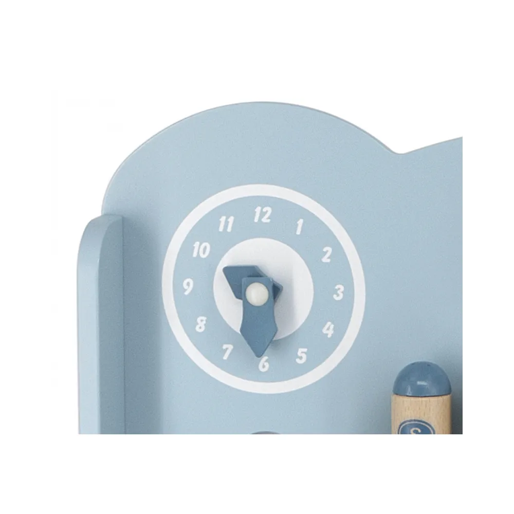 VIGA PolarB Drewniana Kuchnia z Akcesoriami Silver - Blue