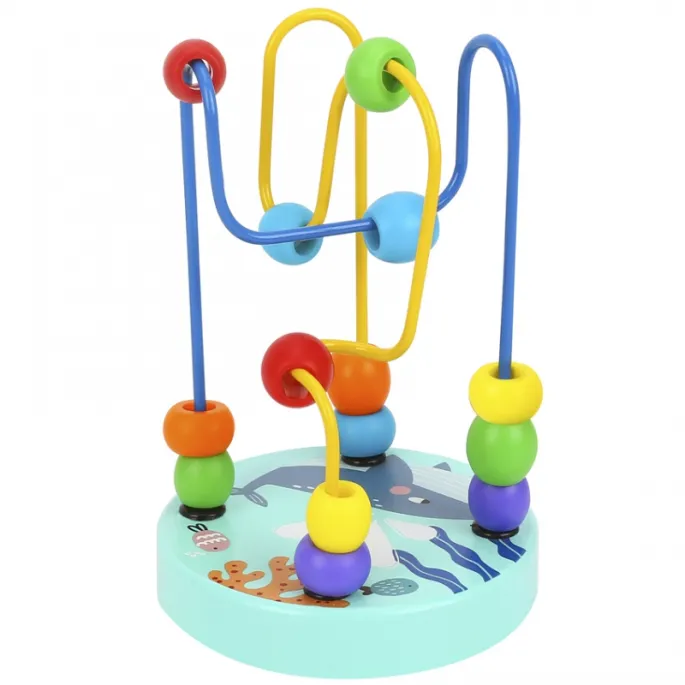 Kolorowa pętla motoryczna TOOKY TOY z motywami zwierzątek