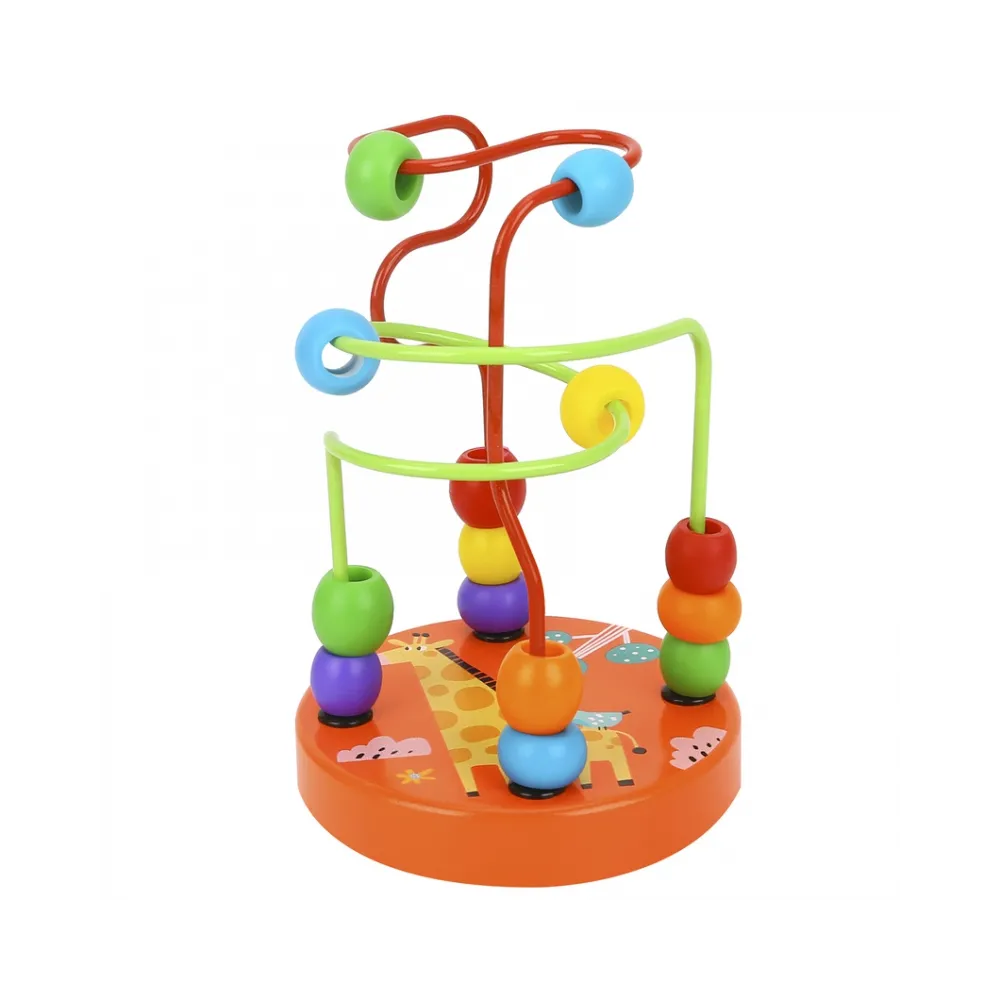 TOOKY TOY Drewniana Edukacyjna Pętla Motoryczna Labirynt Przeplatanka