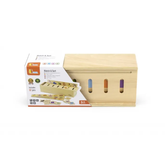 Bezpieczny drewniany sorter dla najmłodszych odkrywców